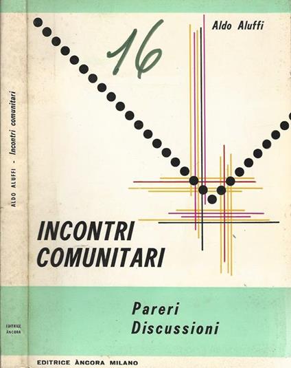 Incontri comunitari. Pareri Discussioni - Aldo Aluffi - copertina