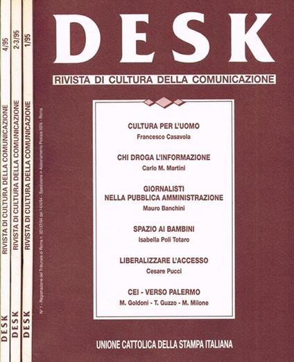 Desk. Rivista di cultura della comunicazione anno II. Rivista trimestrale - Paolo Scandaletti - copertina