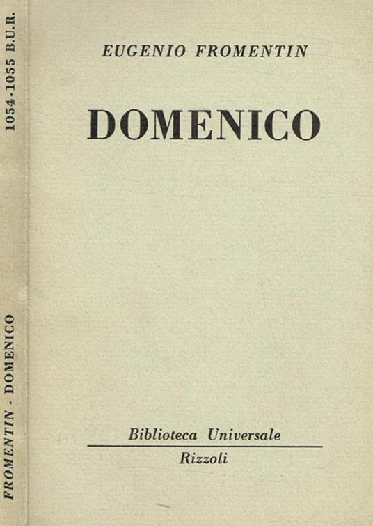 Domenico - Eugéne Fromentin - copertina