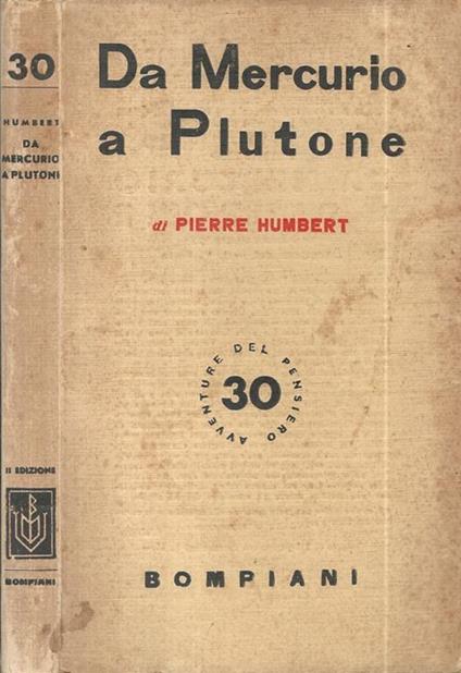 Da Mercurio a Plutone - Pierre Humbert - copertina