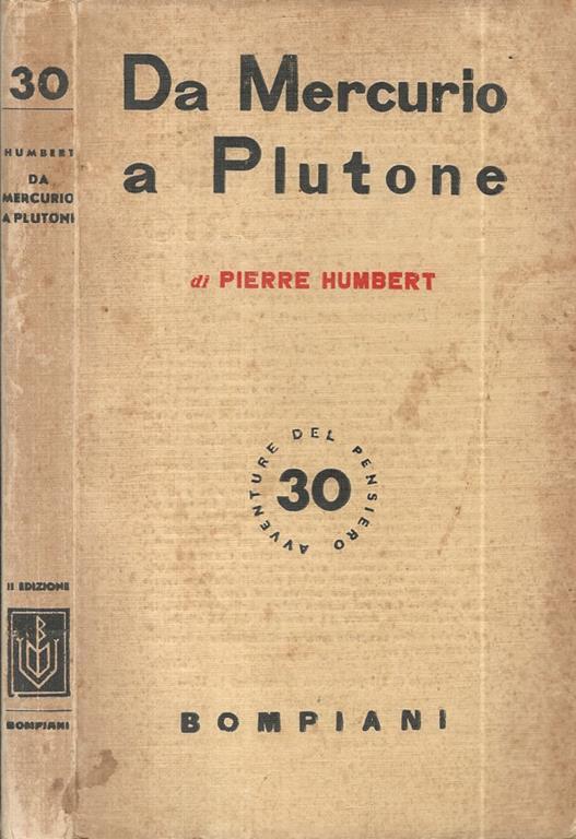 Da Mercurio a Plutone - Pierre Humbert - copertina