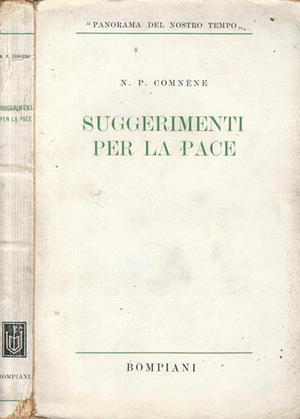 Suggerimenti per la pace - N. P. Comméne - copertina