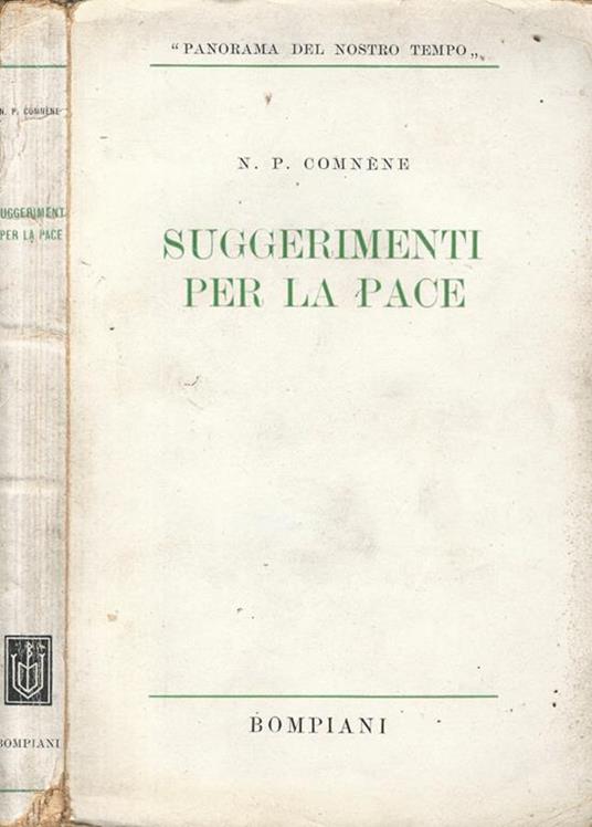 Suggerimenti per la pace - N. P. Comméne - copertina