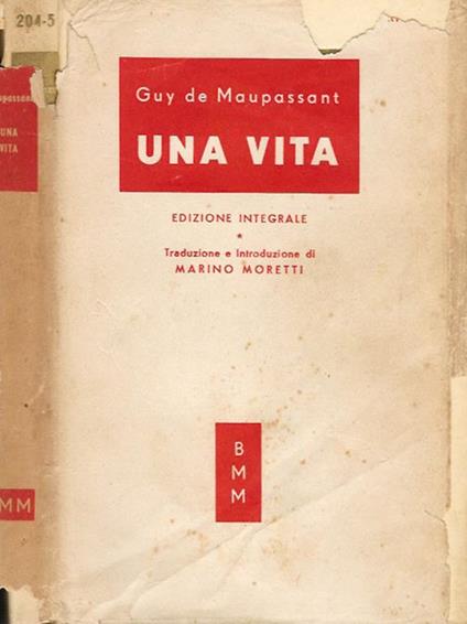 Una vita - Guy de Maupassant - copertina