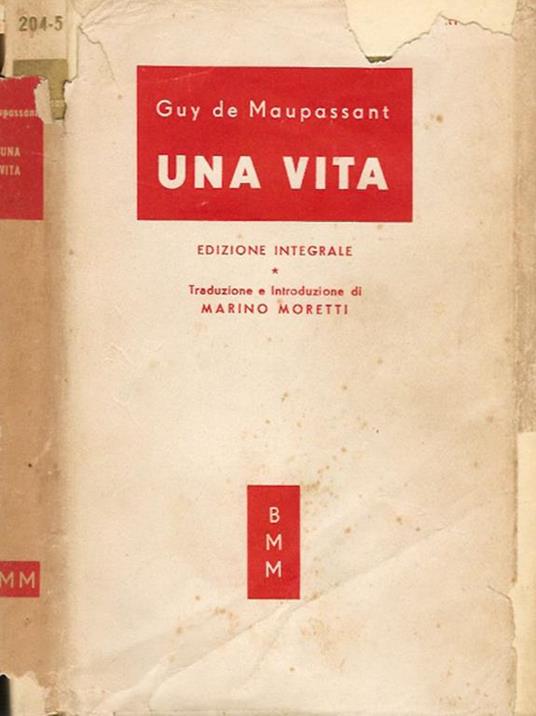 Una vita - Guy de Maupassant - copertina