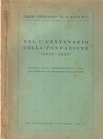 Nel 1° centenario della Fondazione (1853-1953)