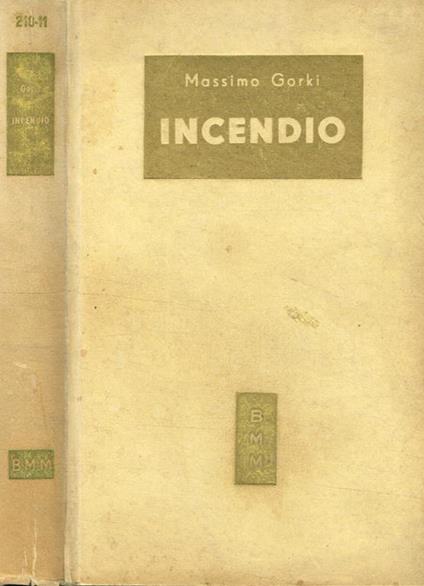 Incendio - Maksim Gorkij - copertina
