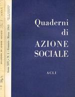 Quaderni di azione sociale. Rivista trimestrale anno XVI n.1