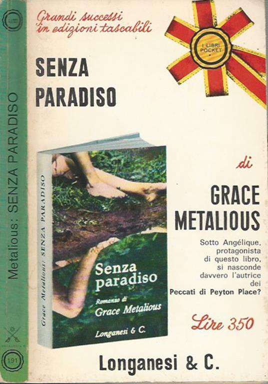 Senza paradiso - Grace Metalious - copertina