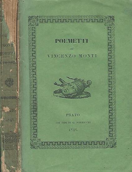 Poemetti - Vincenzo Monti - copertina
