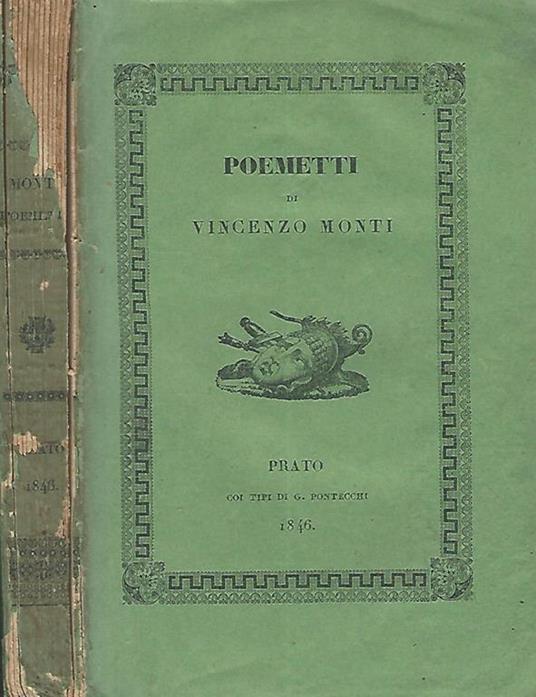 Poemetti - Vincenzo Monti - copertina