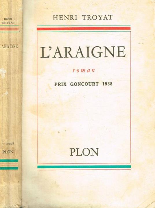 L' Araigne - Henri Troyat - copertina