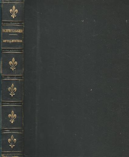 Manuale di oftalmiatria - C. Schweigger - copertina