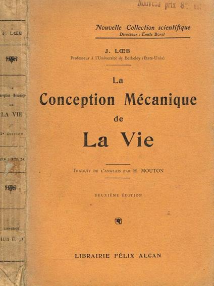 La conception mecanique de La Vie - copertina