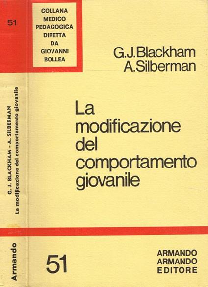 La modificazione del comportamento giovanile - copertina
