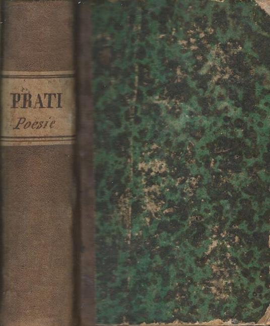 Opere Vol I - Giovanni Prati - copertina