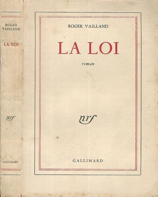 La loi - Roger Vailland - copertina