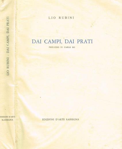 Dai campi, dai prati - Lio Rubini - copertina