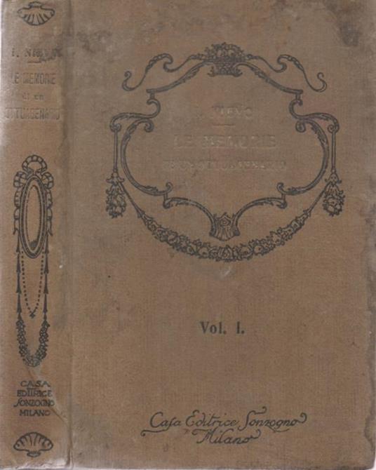 Le memorie. di un ottuagenario - Ippolito Nievo - copertina