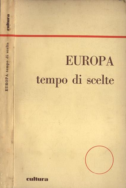 Europa tempo di scelte - copertina