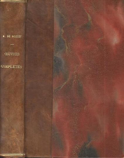 Oeuvres completes Vol II - Alfred de Musset - copertina