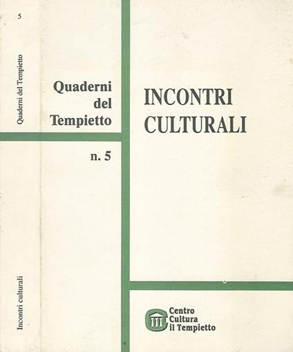 Incontri Culturali - copertina