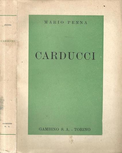 Carducci - Mario Penna - copertina