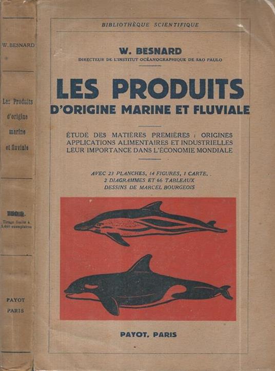Les Produits d'origine marine et fluviale - W. Besnard - copertina
