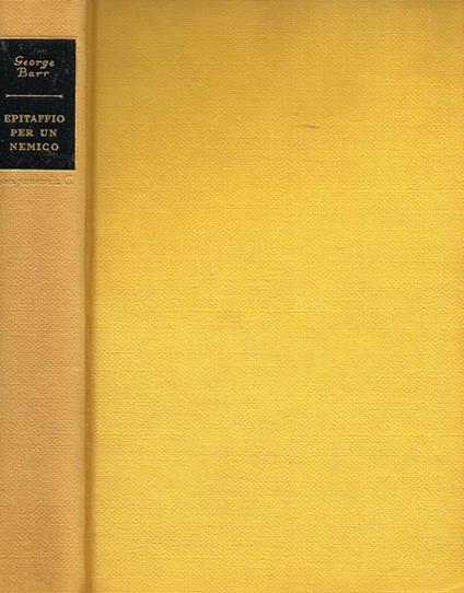 Epitaffio per un nemico - George Barr - copertina