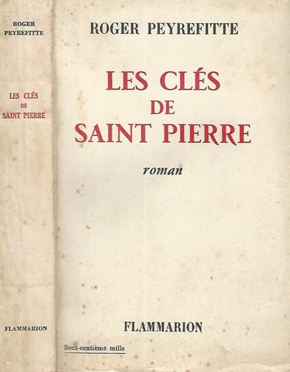 Les Cles de Sainte Pierre - Roger Peyrefitte - copertina