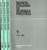 Rivista italiana di scienza politica Anno 1986 n. 1 - 2 - 3