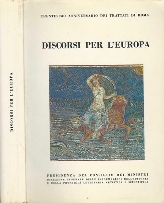 Discorsi per l'Europa - Bino Olivi - copertina