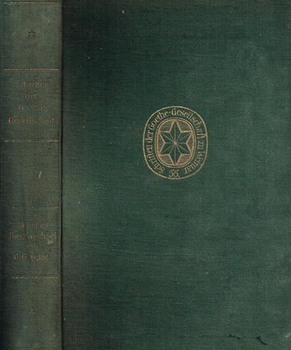 Goethes Briefwechsel mit Christian Gottlob Voigt. Band III - copertina