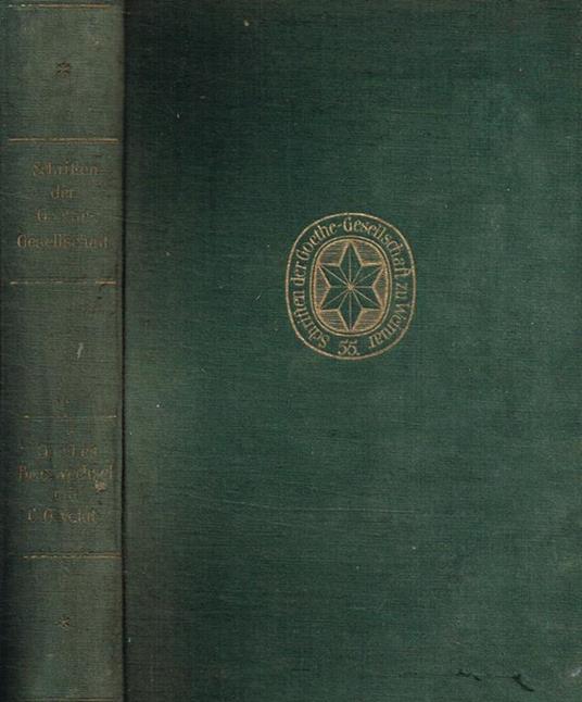 Goethes Briefwechsel mit Christian Gottlob Voigt. Band III - copertina