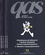 Qas Quaderni Di Azione Sociale Anno 1990 N. 73 - 74 - 75, 76 - 77 - 78