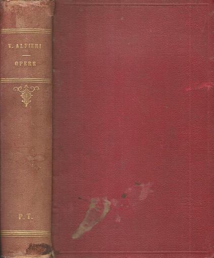 Opere - Vittorio Alfieri - copertina