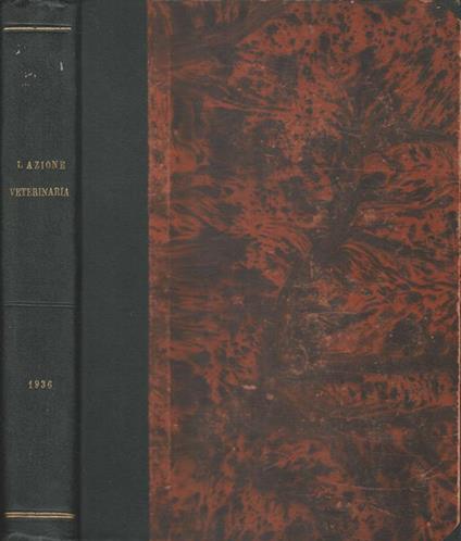 L' azione veterinaria Anno V dal numero 1 al numero 24 - copertina