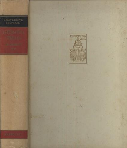 Letteratura italiana. Le correnti - copertina