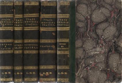 Epitome di medicina pratica. destinato per le lezioni accademiche di Giovan Pietro Frank … Tradotto dall'originale latino con dilucidazioni da Luigi Chiaverini … - Libro I: Delle febbri - Libro II: Delle infiammazioni - Libro V: Dei profluvii - Parte - Joan Frank - copertina