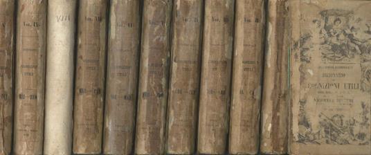 Dizionario di cognizioni utili specialmente alla studiosa gioventù italiana d'ambo i sessi - Nicomede Bianchi - copertina