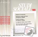 Studi sociali. Chiesa e mondo del lavoro. Mensile di cultura e problemi sociali del mondo del lavoro. Anno XXIX n.1 2 3 4 5 6 7/8 9 10 11