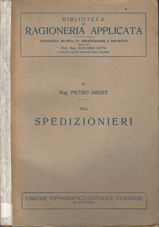 Gli spedizionieri - Pietro Sibert - copertina