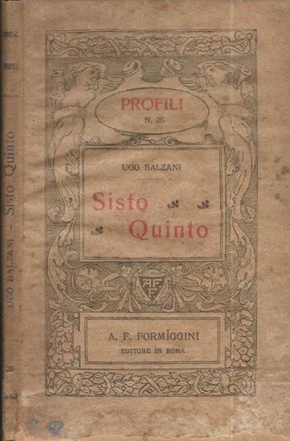 Sisto Quinto - Ugo Balzani - copertina