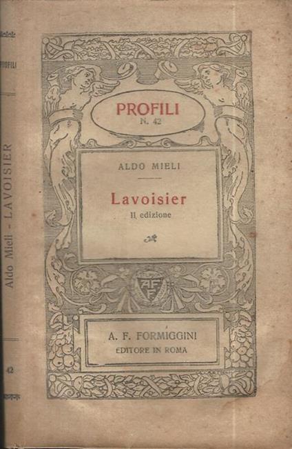 Lavoisier - Aldo Milei - copertina