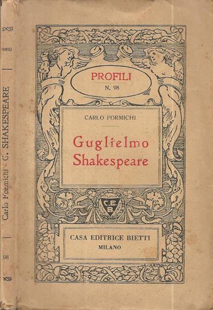 Guglielmo Shakespeare - Carlo Formichi - copertina