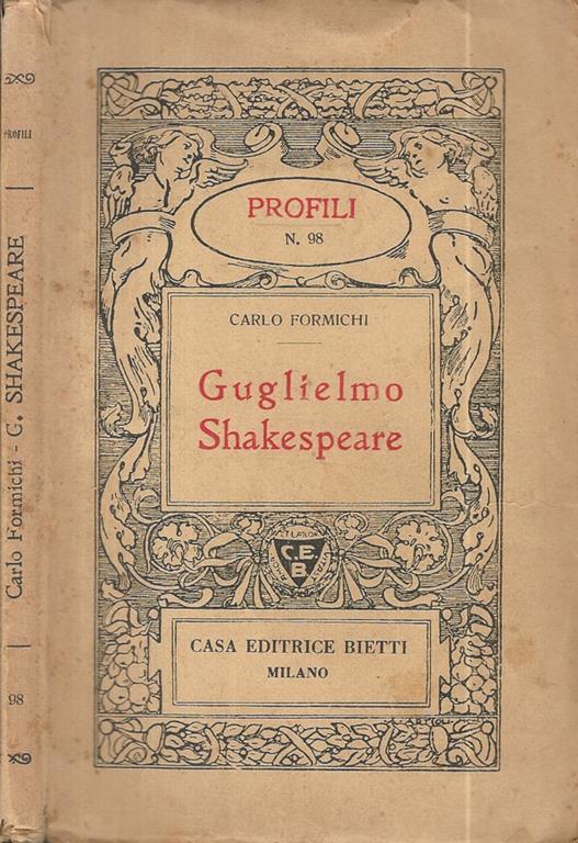 Guglielmo Shakespeare - Carlo Formichi - copertina