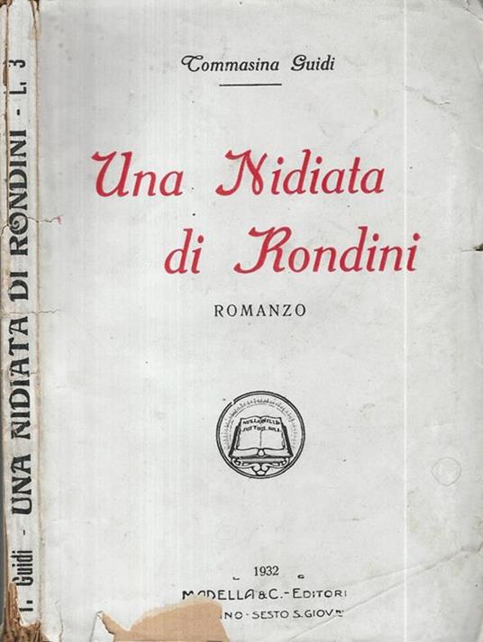 Una nidiata di rondini - Tommasina Guidi - copertina