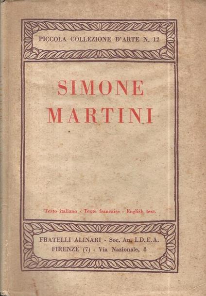 Simone Martini - copertina