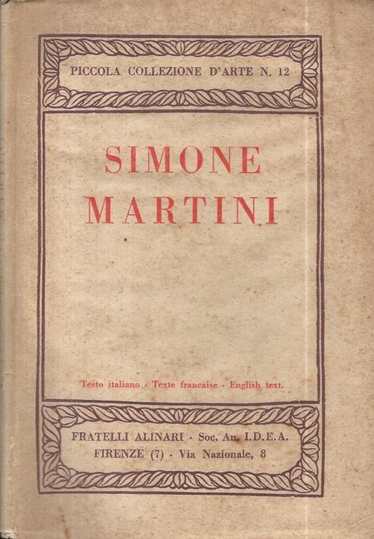Simone Martini - copertina