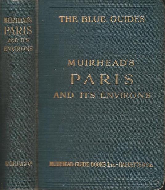 Muirhead's Paris and its Environs - copertina